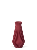 Vase 3D-Druck, Cascadia, Weinrot, S (16 cm) - 200g