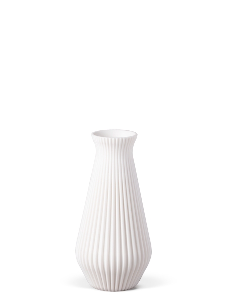Vase 3D-Druck, Cascadia, Weiß, S (16 cm) - 200g