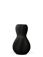 Vase 3D-Druck, Helios, Anthrazitt, S (16 cm) - 200g