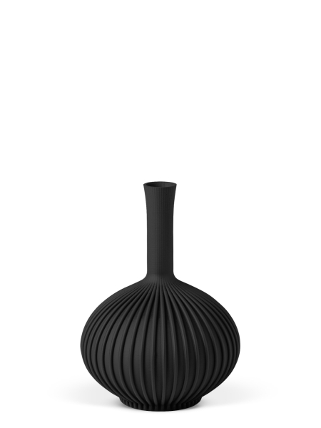 Vase 3D-Druck, Stargones, Anthrazitt, S (16 cm) - 200g