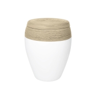 HORIZONT OMEGA BIO-LEHM Urne cashmere wei&szlig;