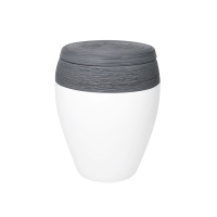 HORIZONT OMEGA BIO-LEHM Urne flanell wei&szlig;