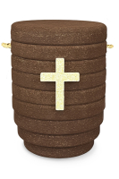 Plantera Schmuckelement Kreuz braun