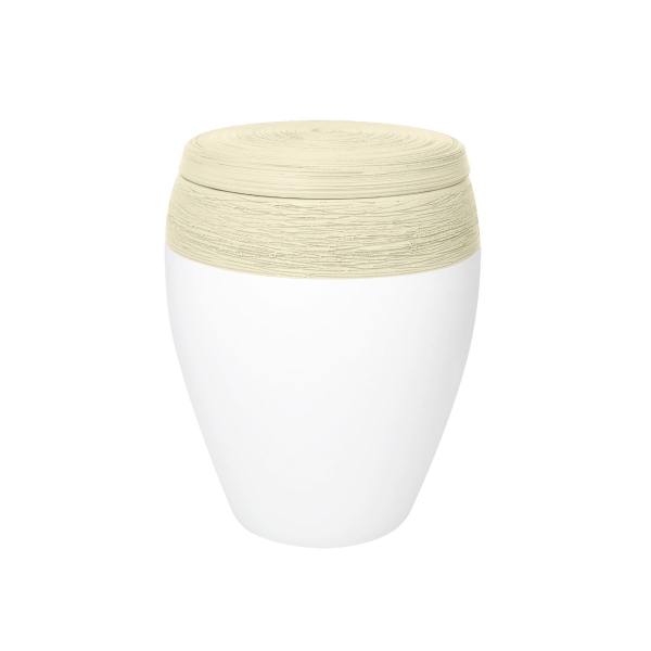 HORIZONT OMEGA BIO-LEHM Urne sandbeige wei&szlig;