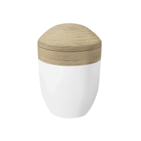 HORIZONT PURE BIO-LEHM Urne cashmere wei&szlig;