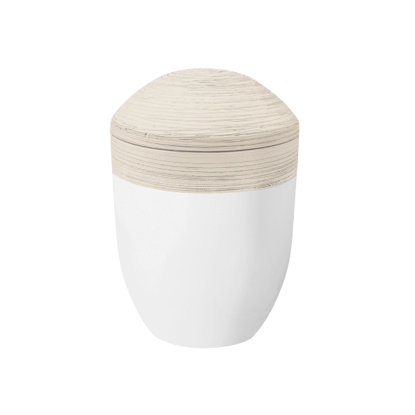 HORIZONT PURE BIO-LEHM Urne sahara wei&szlig;