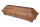 schlichter Kiefernsarg 120 mit Dekoroberfläche, Nussbaum