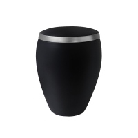 OMEGA BIO-LEHM Urne basalt silber