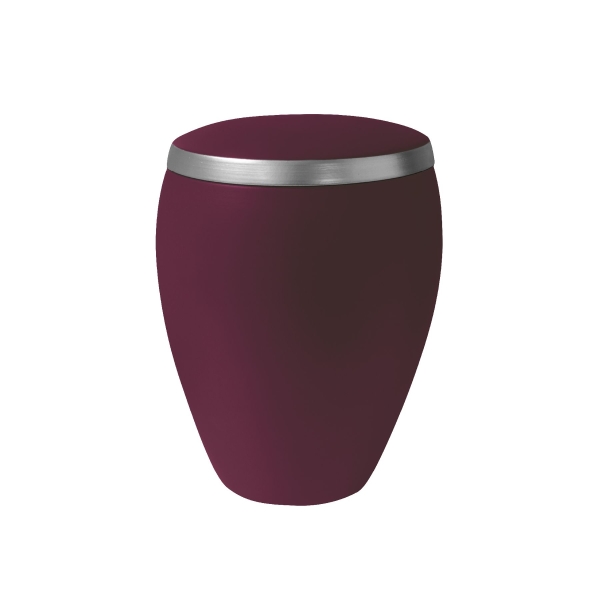 OMEGA BIO-LEHM Urne brombeer silber