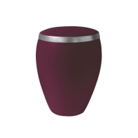 OMEGA BIO-LEHM Urne brombeer silber