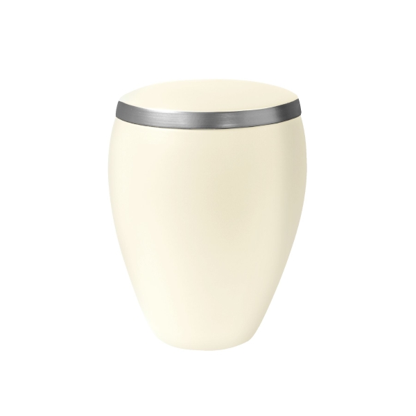 OMEGA BIO-LEHM Urne sandbeige silber