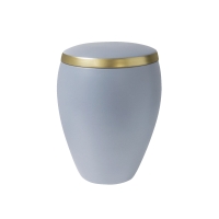 OMEGA BIO-LEHM Urne taubenblau gold