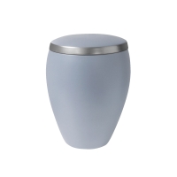 OMEGA BIO-LEHM Urne taubenblau silber