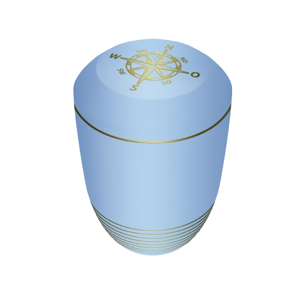 AQUA KOMPASS BIO-LEHM Urne atlantikblau gold
