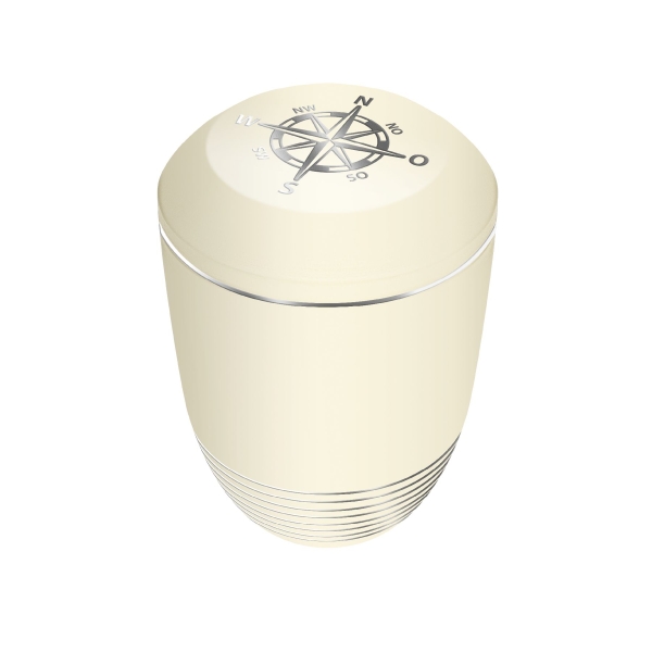 AQUA KOMPASS BIO-LEHM Urne sandbeige silber