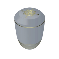 AQUA KOMPASS BIO-LEHM Urne taubenblau gold