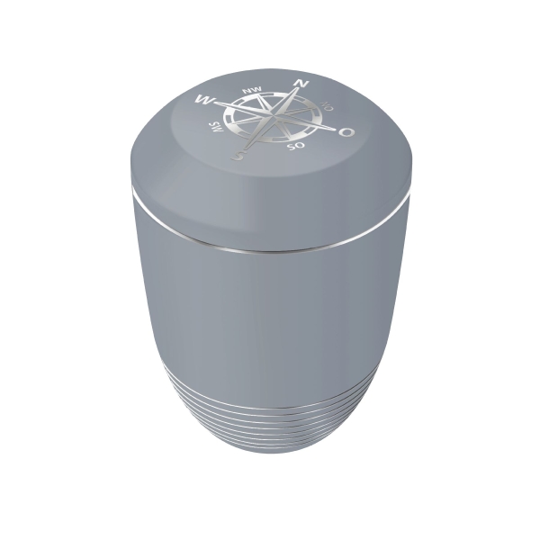 AQUA KOMPASS BIO-LEHM Urne taubenblau silber
