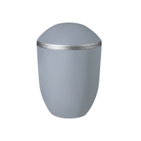 AQUA PURE BIO-LEHM Urne taubenblau silber