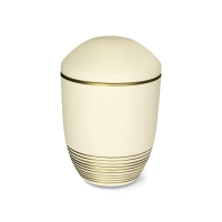 AQUA WAVE BIO-LEHM Urne sandbeige gold