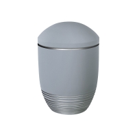 AQUA WAVE BIO-LEHM Urne taubenblau silber