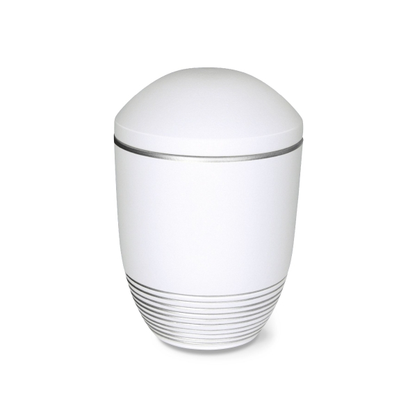 AQUA WAVE BIO-LEHM Urne wei&szlig; silber
