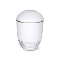 AQUA WAVE BIO-LEHM Urne wei&szlig; silber