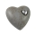 STONE HERZ BIO-LEHM Urne silber