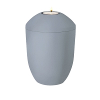 PURE BIO-LEHM Memory taubenblau uni