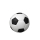 FUSSBALL BIO-LEHM Urne schwarz-wei&szlig;