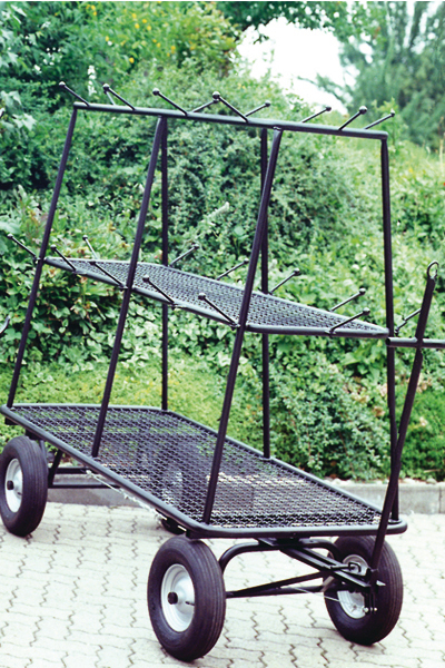 Kranzwagen, schwarz, pulverbeschichtet