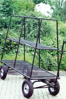 Kranzwagen, schwarz, pulverbeschichtet