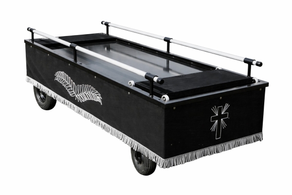 Friedhofswagen mit Griffstangen