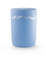 Seeurne friesenblau, Wellendekor silber