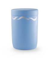Seeurne friesenblau, Wellendekor silber