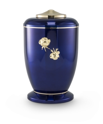 Cestal-Urne kobalt lasierend, Rosen MS