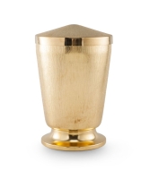 Kupferurne Relieftechnik, 24-Karat Gold-