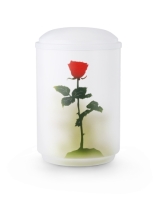 Stahlurne &bdquo;Rosa&ldquo;, Urne aus der