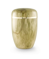 Stahlurne Onyx marmoriert, Goldstreifen