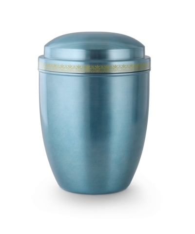 Cestal-Urne pastellblau lasierend,