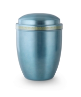 Cestal-Urne pastellblau lasierend,