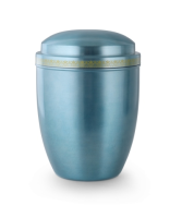 Cestal-Urne pastellblau lasierend,