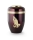 Kupferurne aubergine, Messing-Applikation,