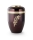 Kupferurne aubergine, Messing-Applikation,