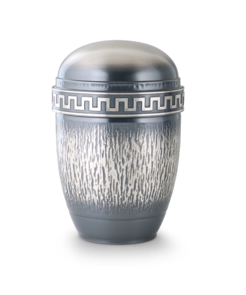 Kupferurne Silber-Auflage, Fries Bronzegu&szlig;,