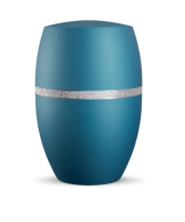 Naturstoffurne Infinity Glamour Silber,