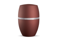 Naturstoffurne Infinity Glamour Silber,