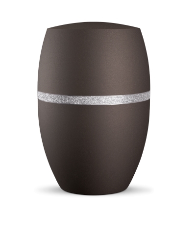 Naturstoffurne Infinity Glamour Silber,