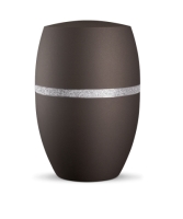 Naturstoffurne Infinity Glamour Silber,
