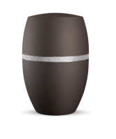 Naturstoffurne Infinity Glamour Silber,