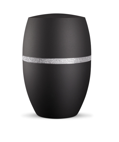 Naturstoffurne Infinity Glamour Silber,